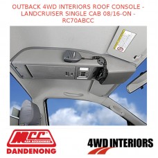 OUTBACK 4WD INTERIORS ROOF CONSOLE - LANDCRUISER SINGLE CAB 08/16-ON - RC70ABCC